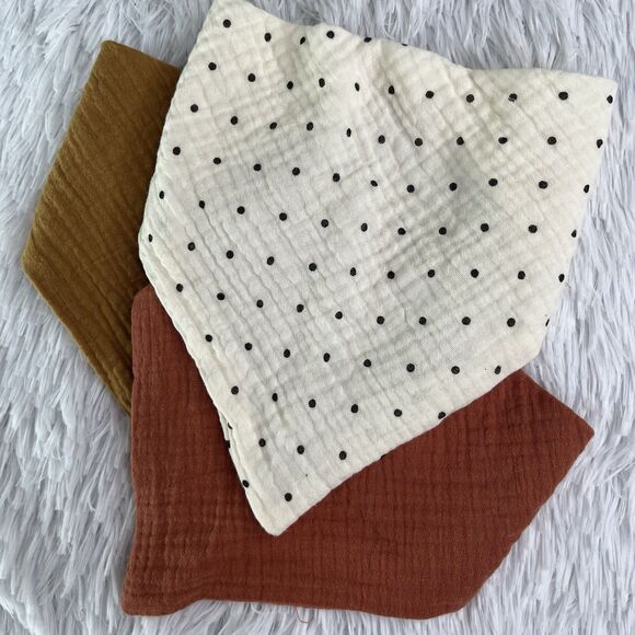 3pcs Baby Bandana Drool Bibs for Boys Girls, Unisex Soft Baby Bibs Multicolor - Picture 6 of 6